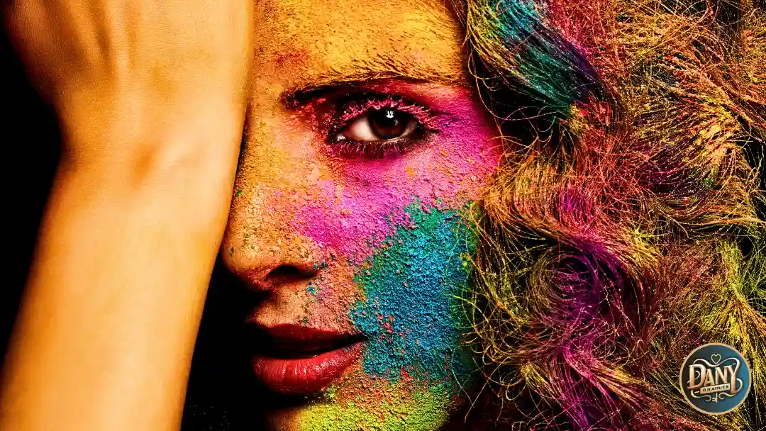 mujer simbolizando el significado espiritual de los colores