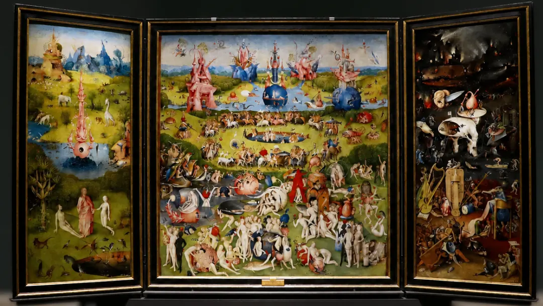 El Jardín de las Delicias de El Bosco, tríptico completo expuesto en el Museo del Prado